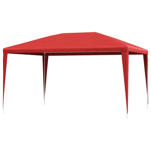 vidaXL Tente de fête 400 x 300 x 255 cm Rouge PE et acier