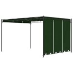vidaXL Pavillon 4 x 3 x 2 3 m Vert Polyester et Acier