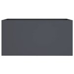 vidaXL Jardinière anthracite 62x30x29 cm acier laminé à froid