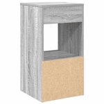 vidaXL Table de chevet avec tiroir sonoma gris 35x34x66 5 cm