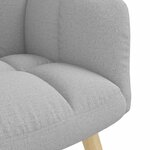 vidaXL Chaise de relaxation gris nuage tissu