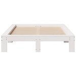 vidaXL Cadre de lit sans matelas blanc 120x190 cm bois de pin massif