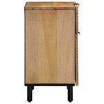 vidaXL Table de chevet marron 50x33x60 cm bois de manguier massif