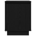 VidaXL Tables de chevet avec lumières LED 2 Pièces noir 38x34x50 cm