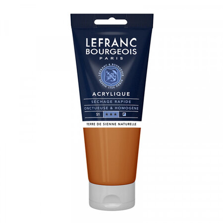 Peinture acrylique en tube - terre de sienne - 200ml - lefranc & bourgeois