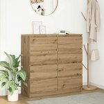 vidaXL Buffet chêne artisanal 100x35x99 cm bois d'ingénierie