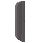 vidaXL Oreilles de tête de lit 2 Pièces Gris 40 x 16 x 5 cm Faux cuir
