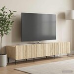 vidaXL Meuble TV Chêne Sonoma 147 x 34 5 x 32 cm Bois d'ingénierie