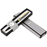 Stylo personnalisé initiale Black & Gold - Lettre C - Draeger