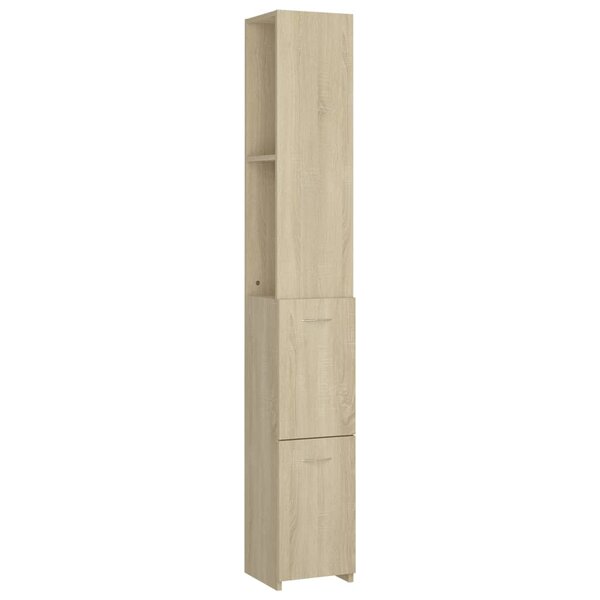 vidaXL Armoire salle de bain chêne sonoma 25x26 5x170 cm