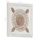 vidaXL Panneaux muraux sculptés à la main 2 Pièces MDF 40x40x1 5 cm