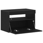 vidaXL Cabinet de chevet Chêne noir 60 x 35 x 40 cm Bois d'ingénierie