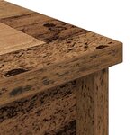 vidaXL Buffet haut 37 5x35x180 cm vieux bois bois d'ingénierie