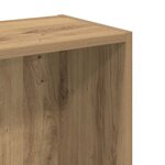 vidaXL Bibliothèque chêne artisanal 80x24x76 cm bois d'ingénierie