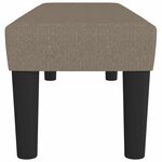 vidaXL Banc Taupe 100x30x30 cm Tissu