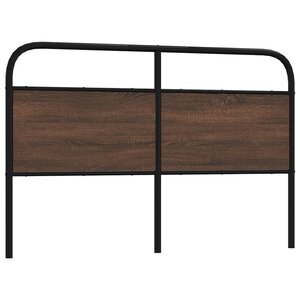 vidaXL Tête de lit de remplacement chêne marron 150 cm acier et bois d'ingénierie