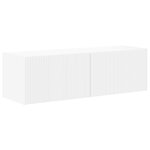 vidaXL Ensemble de meuble TV mural Montage mural 6 Pièces Blanc