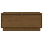 vidaXL Table basse Marron miel 80x50x35 cm Bois massif de pin
