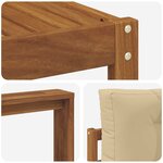 vidaXL Ensemble de canapés d'extérieur 8 Pièces Naturel et Beige