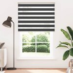 vidaXL Store zèbre noir 150x230 cm largeur du tissu 145 9 cm polyester
