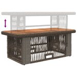 vidaXL Ensemble de salle à manger pour jardin 4 Pièces Gris et Gris foncé