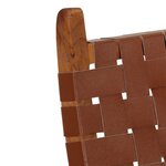 vidaXL Chaise de relaxation pliable marron cuir véritable