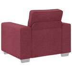 vidaXL Canapé Bordeaux 100 x 80 x 82 cm tissu