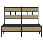 vidaXL Cadre de lit sans matelas chêne sonoma 120x200 cm