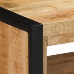 vidaXL Banc à Chaussures Marron Bois de manguier massif