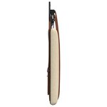 vidaXL Tête de lit suspendue Avec lumière LED Crème PU antique