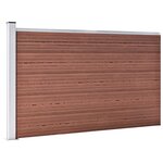 vidaXL Clôture de jardin WPC 175x105 cm Marron