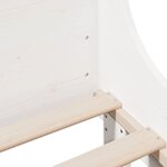 vidaXL Cadre de lit sans matelas blanc 200x200 cm bois massif de pin