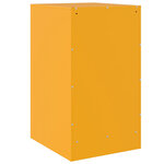 vidaXL Tables de chevet 2 Pièces jaune moutarde 34 5x39x62 cm acier