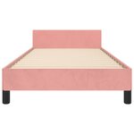 vidaXL Cadre de lit sans matelas rose 80x200 cm velours