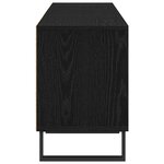 vidaXL Meuble TV Chêne noir 150 x 30 x 44 5 cm Bois d'ingénierie