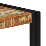 vidaXL Table basse multicolore 50x50x35 cm bois de récupération massif