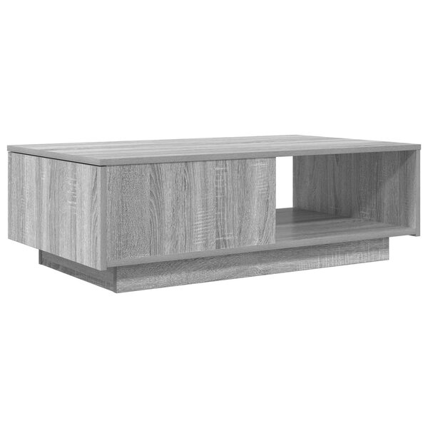 vidaXL Table basse Gris Sonoma 95 x 55 x 31 cm Bois d'ingénierie