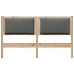vidaXL Tête de lit Autre Marron 160 cm Bois massif en pin