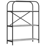 vidaXL Étagère Sonoma gris 80 x 30 x 109 cm Bois d'ingénierie