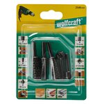 wolfcraft Ensemble râpe rotative et fraise Acier 5 Pièces 2540000