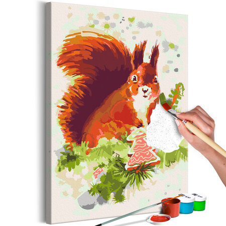 Tableau à peindre par soi-même - squirrel l x h en cm 40x60