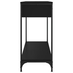 vidaXL Table console noir 100x34 5x75 cm bois d'ingénierie