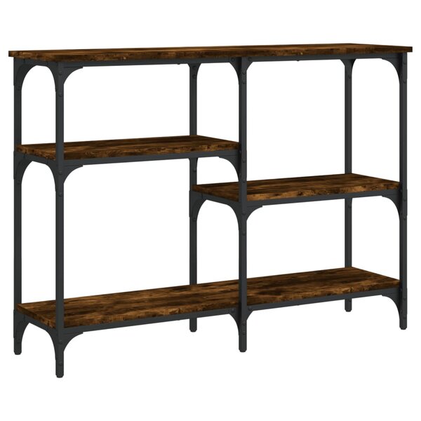 vidaXL Table console chêne fumé 102x29x75 cm bois d'ingénierie
