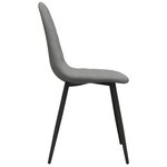 vidaXL Chaises à manger lot de 2 Gris clair Velours