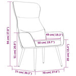 vidaXL Chaise de relaxation Bleu Tissu