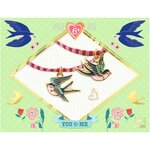 Djeco DJ00011 - Bijoux duo bracelets rubans Oiseaux You & Me