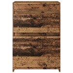 vidaXL Meuble sous lavabo de salle de bain Bois ancien