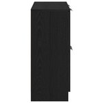 vidaXL Buffet Noir 60 x 30 x 70 cm Bois d'ingénierie