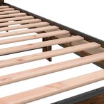 vidaXL Cadre de lit sans matelas chêne fumé 100x200 cm