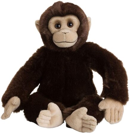 Peluche Singe De 30 Cm Marron